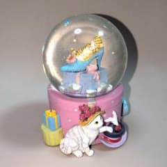 サンフランシスコ ミュージックボックス スノードーム 猫とプレゼント