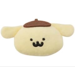 新品未使用 ポムポムプリン×お文具といっしょ もふもふバッジ ポムポムプリン