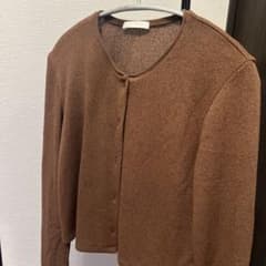 ZARA ブラウン ニットカーディガン Sサイズのサムネイル