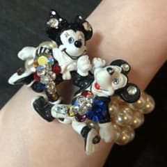 ディズニー　ミッキー&ミニーパールブレスレットのサムネイル