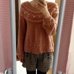 もも様専用！パール付きニット☆ミニマムのサムネイル