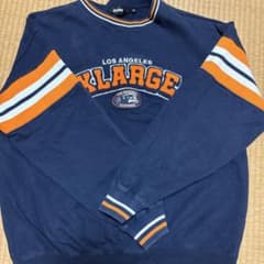 XLARGE ロゴ刺繍　トレーナー　M ネイビーのサムネイル
