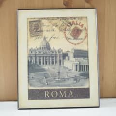 25cm 米国 ビンテージ ROMA アートパネル 壁掛けmade in USA 25cm 米国 ビンテージ ROMA アートパネル 壁掛けmade in USA - メルカリ