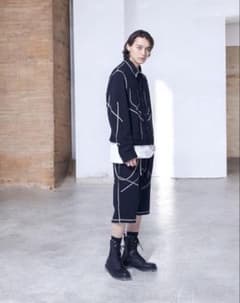 25ss ステッチデザイン ジャケット ブラックセットアップ 25ss ステッチデザイン ジャケット ブラックセットアップ - メルカリ