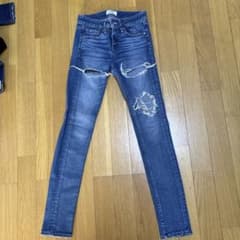 ダメージ加工 ブルースキニーデニム Sのサムネイル