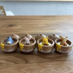 くまのプーさん ガチャガチャ リング 4つセット コンプリ リンコレのサムネイル