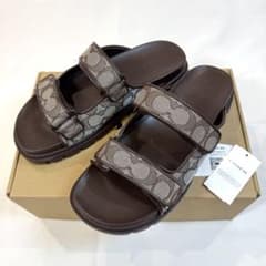 新品 タグ有 COACH コーチ シグネチャー ダブルバンド サンダル 26cm 新品 タグ有 COACH コーチ シグネチャー ダブルバンド サンダル 26cm
