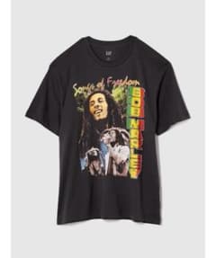 GAP ボブ・マーリー Tシャツ ブラックのサムネイル