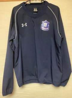 法政大学ラグビー部　ヤッケ 法政大学ラグビー部 LG ヤッケ上 黒 中古美品 ピステ アンダーアーマー