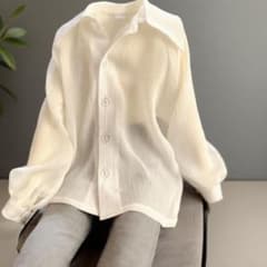 1/4 1/3 BJD ドール用 白色シフォンブラウス シャツのサムネイル