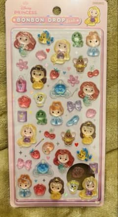 【正規品】ディズニー ボンボンドロップシール プリンセスのサムネイル