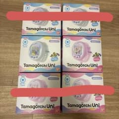 新品未開封】たまごっちユニ オーロラピンク プリズムホワイト 6点