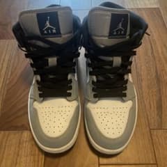 師*匠様 Nike Air Jordan 1 Mid Grey Whiteのサムネイル