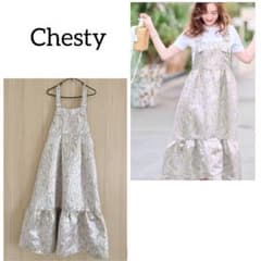 Chesty フラワージャガードワンピース サイズ0のサムネイル
