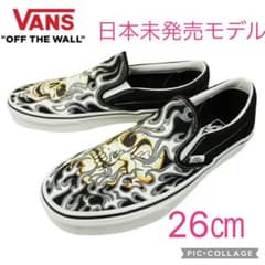 超希少！日本未発売モデル！VANS クラシックスリッポン スカル 26 