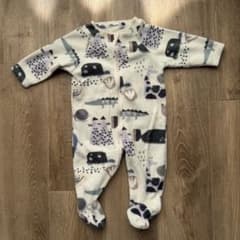 next baby フリース動物柄ロンパースのサムネイル