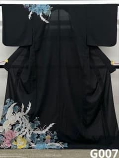 訪問着 撫松庵 夏物 鳳凰 鳥 牡丹 透け感 ポリエステル G007 - メルカリ