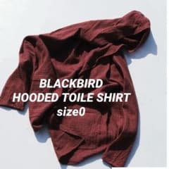 BLACKBIRD HOODED TOILE SHIRT 柿乃葉 size0 - メルカリ