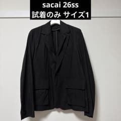 試着のみ サイズ1 sacai 26ss コットンタイプライタージャケット 試着のみ サイズ1 sacai 26ss コットンタイプライタージャケット | Mercari