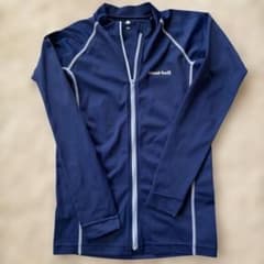 mont-bell 150cm ラッシュガード 長袖 ジップアップ ネイビーのサムネイル