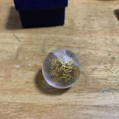 水晶 馬の彫刻付き クリスタル箱付きのサムネイル