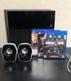 ps4本体 ソフト三本セット＋おまけスピーカーのサムネイル
