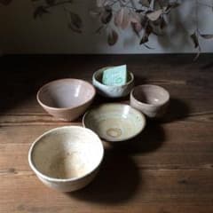 No5981 茶碗5点まとめて(萩焼／清水焼　林八郎／平茶碗) 陶磁器　送料無料 No5981 茶碗5点まとめて(萩焼／清水焼 林八郎／平茶碗) 陶磁器 送料