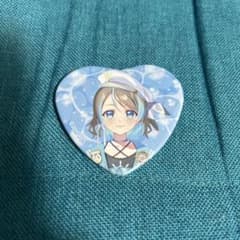 ラブライブサンシャイン Aqours 渡辺曜 ハート缶バッジ ミニくじ 美品