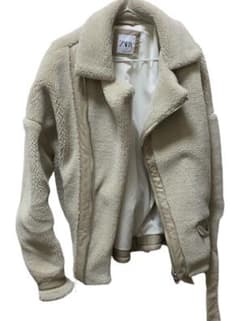 Zara faux sheerling jacketのサムネイル