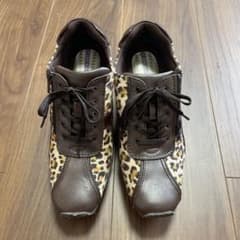 ヒョウ柄　厚底スニーカー　24cmのサムネイル