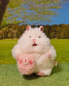 はむにぎりサイズ お友達 桃色ピーチネズミちゃん✨のサムネイル