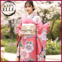 振袖フルセット(7点)・絞り・古典柄・吉翔文様・胴裏正絹・ピンク