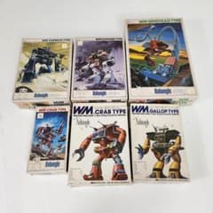 【未開封品】戦闘メカ ザブングル WM 旧キット 6個セット 未組立 バンダイ 未開封品】戦闘メカ ザブングル WM 旧キット 6個セット 未組立