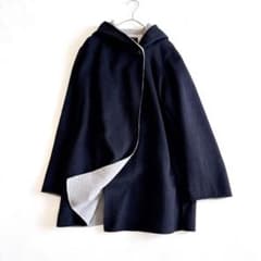 23区 アンゴラ混 ソフトウールリバー フーデットコート 紺×灰 L 23区 アンゴラ混 ソフトウールリバー フーデットコート 紺×灰 L - メルカリ