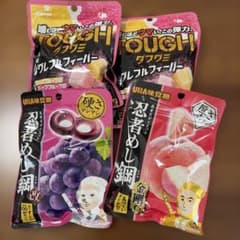 UHA味覚糖 忍者めし鋼 ＆ タフグミ 4袋セット