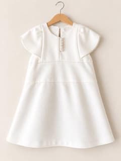 専用⭐︎YOKO CHAN PETITE パール ワンピース キッズ ホワイトLのサムネイル