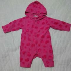 ちょん様専用☆美品☆ふわふわハート柄カバーオールのサムネイル