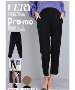 CHOCOA マタニティ 美脚　スラックス　パンツ　ブラックのサムネイル