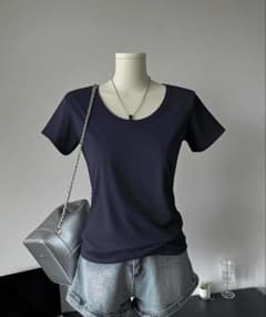 SHEIN アメリカンスタイル クルーネック Tシャツのサムネイル