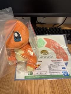 一番くじ　ポケモン　ヒトカゲ　ぬいぐるみ　おまけ付きのサムネイル