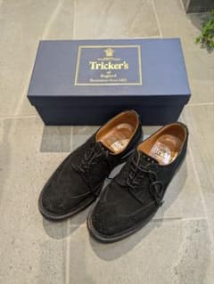 Tricker's バートンブラック スエード uk8.5 着用回数少m5095 Tricker's バートンブラック スエード uk8.5 着用回数少m5095 - メルカリ