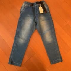 新品　デニム風ジャージパンツのサムネイル