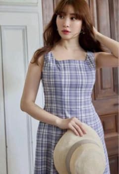 Herlipto Paddington Long Dress blue Mサイズ - メルカリ