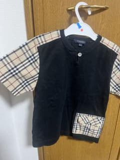 【美品】BURBERRY LONDON 子供用　チェック柄Tシャツ　120のサムネイル