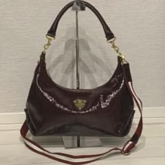 未使用保管品✨ATAO アタオ ミント 2way ショルダーバッグ エナメル 