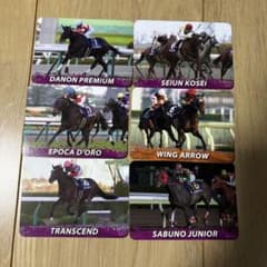 競走馬トレーディングカード6枚セット - メルカリ