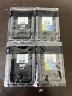 Canon 純正インク BC-360 BC-361XL 計4個セットのサムネイル