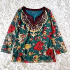 VIVIENNE TAM パワーネット ブラウス オリエンタル 花柄 XS - メルカリ