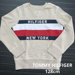TOMMY HILFIGER 128cmトレーナー ベージュ ロゴプリントのサムネイル
