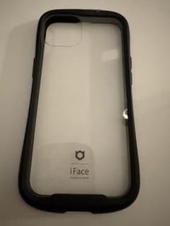 iPhone13 iFace 透明ケース　ブラック　黒　iPhone用ケースのサムネイル